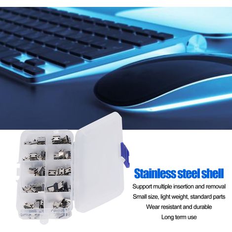 Assortiment de connecteurs USB femelle de TYPE C, 100 pièces, pour réparation de soudure, adaptateur de remplacement