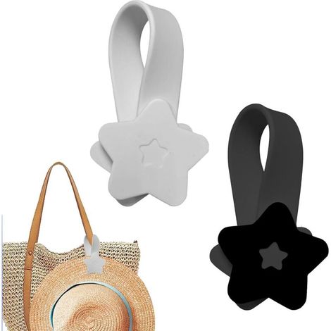 Magnetic Hat Clip for Travel, 2-Piece PU Leather Hat Clip for Women and Men, Bag Hat Holder Clip for Hanging Hats on Handbags and Tote Bags (1/5)