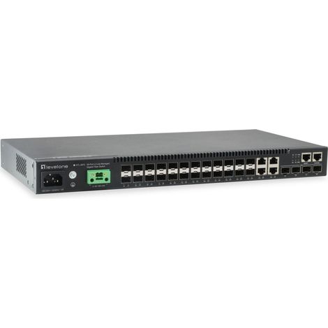 GTL-2872, conmutador de fibra Gigabit KILBY administrado L3 Lite de 28 puertos, 4 x 10GbE SFP+, 4 x Gigabit SFP/RJ45 (1/5)