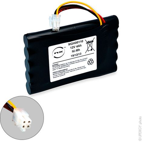 NX - Batterie médicale rechargeable Datex AS5 MONITEUR C 12V 3.8Ah FC