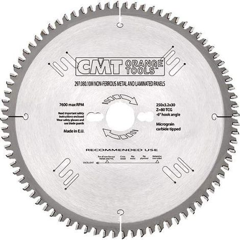 Disco para Ingletadora CMT MD — Aluminio y Metales No Ferrosos 300x3.2x30mm Z96300x3.2x30mm Z96 (1/7)