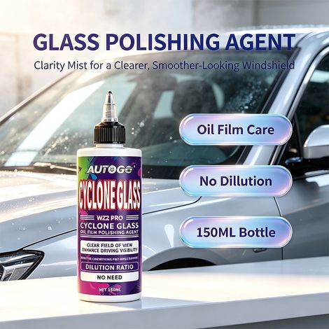 AUTOGO Autoglaspoliermaschine Upgrade: Ceroxid – Entfernt Ölfilm, versiegelt, entfernt Wasserflecken, poliert kleinere Kratzer (1/5)
