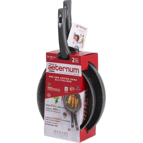 Aeternum Set bis Padelle Per Induzione Madame Petravera 24/28cm (1/5)