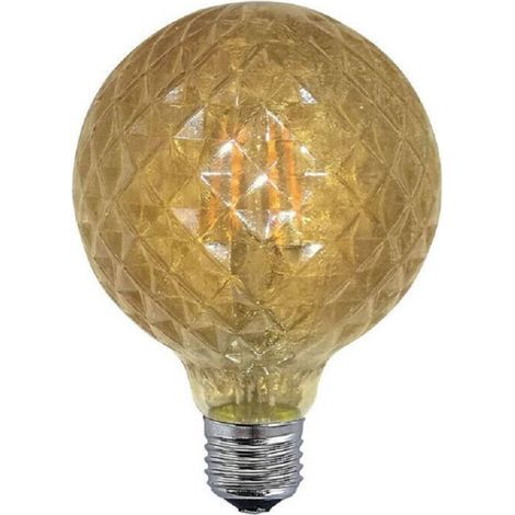 Ampoule à Filament Sphère Ambre E27 4w Style Vintage Rétro Lumière Décorative Td-oc