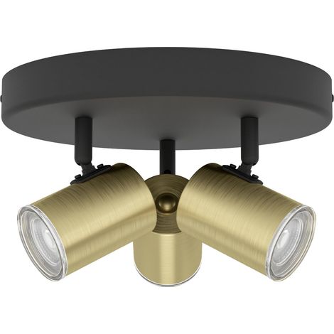 plafonnier Consuma 1, spot rond 3 flammes, lampe plafond salle de (1/5)