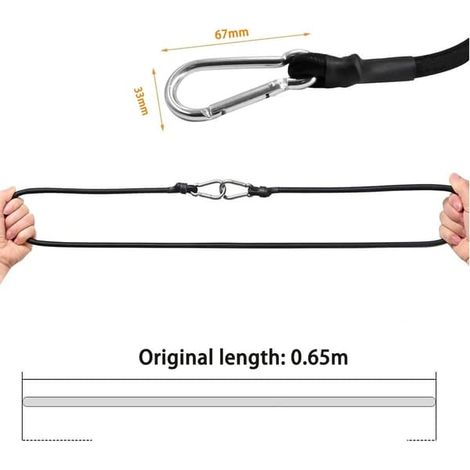 4 st karbinhaksluggagerep, 100 cm utomhusklätterrep, aftigt spännrep, karbinhaksräddningsfallskärmsrep, karbinhaksräddningsrep för nödsituationer