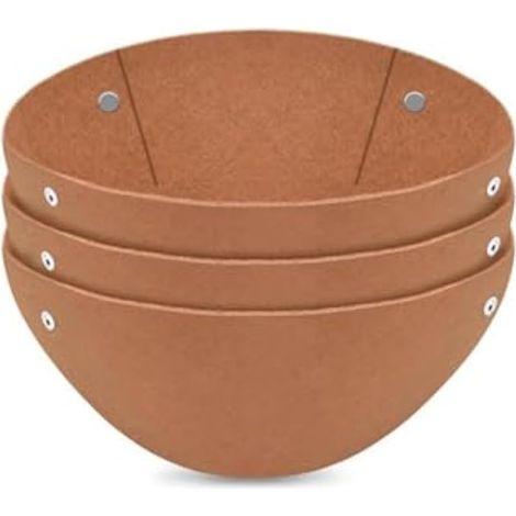 Lot de 3 doublures rondes en feutre pour paniers suspendus, jardinières et pots à légumes, 12, 14 et 16 pouces (1/5)
