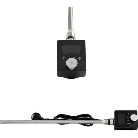 Résistance Électrique pour Radiateur de Salle de Bain Granitan Push 600W Noir (1/3)