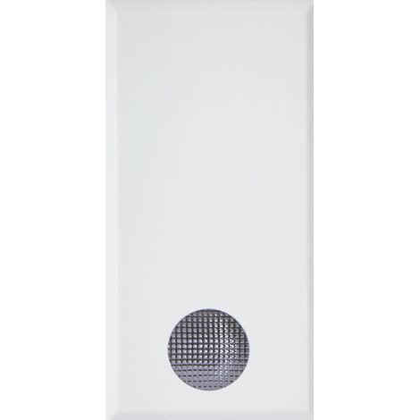 Pulsante con gemma luminosa 1 modulo Bianco Whitek S44 Ave 446005SL