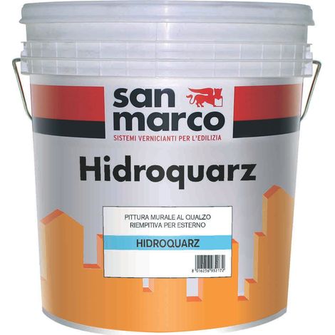 Pittura al quarzo per esterni hidroquarz bianco kg 25 (1/2)