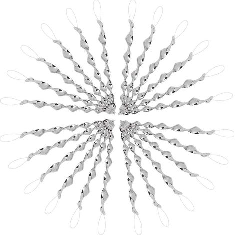 24 espirales reflectantes repelentes de aves, dispositivo eficaz para el control de aves