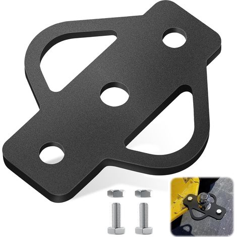 Adaptador de enganche de remolque de 3 vías, bola de enganche para tractor cortacésped, soporte de enganche de acero con perno (enganche de remolque de tres lados) (1/5)