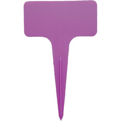 100 etichette per piante in plastica, 10 x 6 cm, marcatori da giardino in plastica a forma di T, etichette per fiori, cartellini per piante, cartellini per fiori in plastica (1/5)