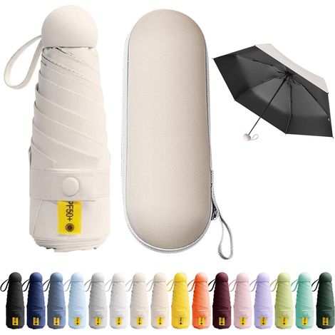 Mini parapluie de poche, anti-UV, léger, compact, facile à transporter, pour toutes occasions. (1/5)