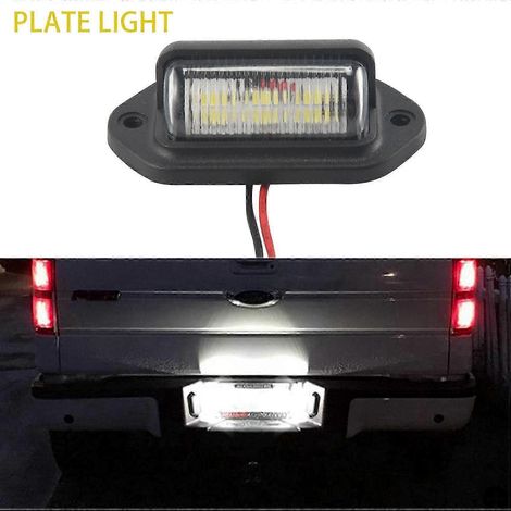 Stück 12V LED-Kennzeichenbeleuchtung für Auto, Boot, Motorrad, Flugzeug, Wohnmobil, LKW, Anhänger SZRH