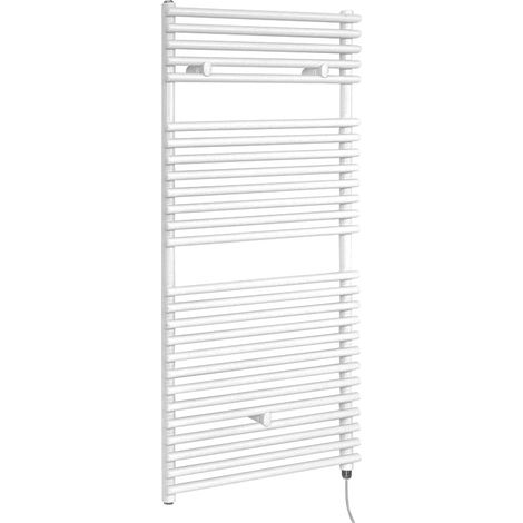 Hudson Reed Arno - Sèche-Serviettes Design Électrique Moderne - Blanc - 119 cm x 45 cm