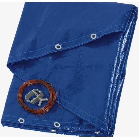 Direct Nett – Runde Poolabdeckung Ø 3,60 m – Dichte 140 g/m² HDPE – Zentrales Netz für schnelle Entwässerung – Winterschutz vor Schmutz (1/5)