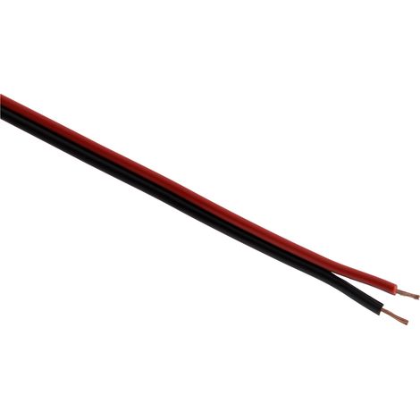 Câble audio HI-FI 2x0,75mm² Rouge/Noir - 500m - Zenitech