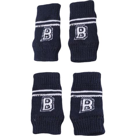 Set mit 4 schützenden Hunde-Ellbogenschonern, schmutzabweisend, mit stylischem Buchstabenmuster, Größe S (1/5)