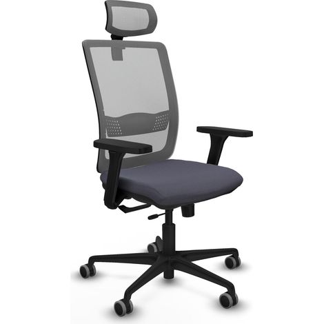Silla de oficina piqueras y crespo Haches negro tela cómoda (1/2)