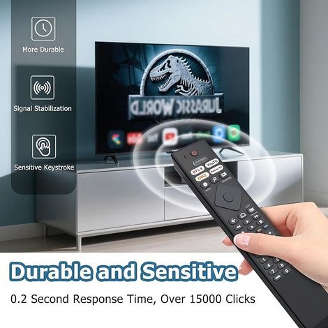 Télécommande de rechange pour Philips BRC0984501 - Télécommande universelle avec 4 touches de raccourci - Compatible avec Philips ambilight LCD LED Smart TV série 7900 - Aucune programmation (1/5)
