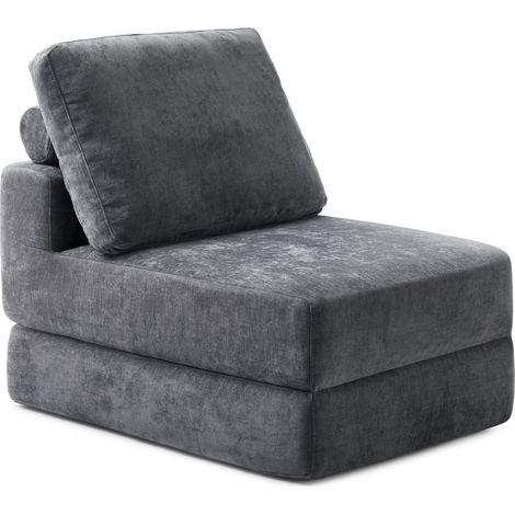 Folding Bed Adult Freestanding Armchair with Bed Function Extra Thick 20cm High Density Cold Foam Folding Guest Mattress for Living Room, Lofts (1, Without Armrests) (1/5)