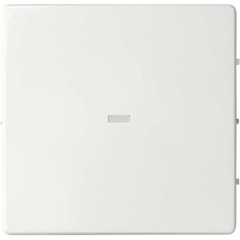 Simon 82 Concept Clé à bouton-poussoir simple 24V avec visionneuse domotique blanc mat SIMON 8200111-090