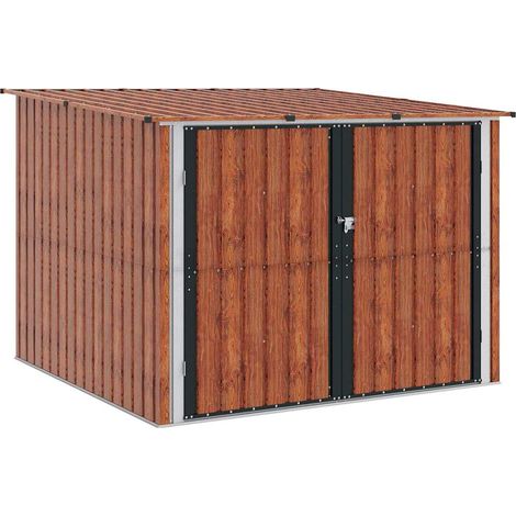 Maison Exclusive - Cobertizo para bicicletas 3 pcs Marrón 216 x 2