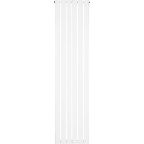 Radiateur Plat à 1 Colonne 1800 x 420 mm en Acier Blanc Verticale (1/5)