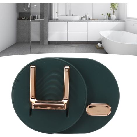 Support mural pour sèche-cheveux, rangement pour sèche-cheveux, support de rangement pour salle de bain/toilettes, support pour sèche-cheveux sans perçage, vert. (1/5)