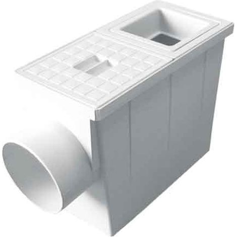 POZZETTO PLUVIALE R. QUADRO 80x80/100x100 mm - scarico Ø 100 mm