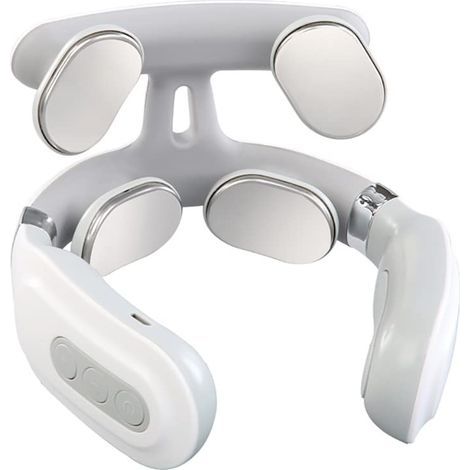Masseur électrique à impulsions cervicales pour Le Cou, équipement de Massage Portable sans Fil avec 6 Modes de Massage et 9 Niveaux d'intensité, Une clé pour Ouvrir, pour Les têtes de Relaxation, So