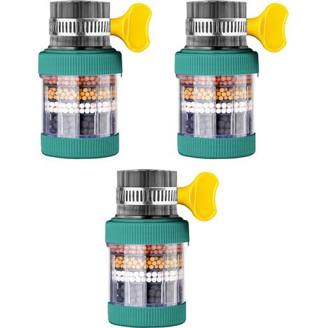Spülbecken-Wasserfilter - 8 x 3 cm - TPR + Mineralien - Blau, Rosa, Weiß, Grün - 3 Stück (1/5)
