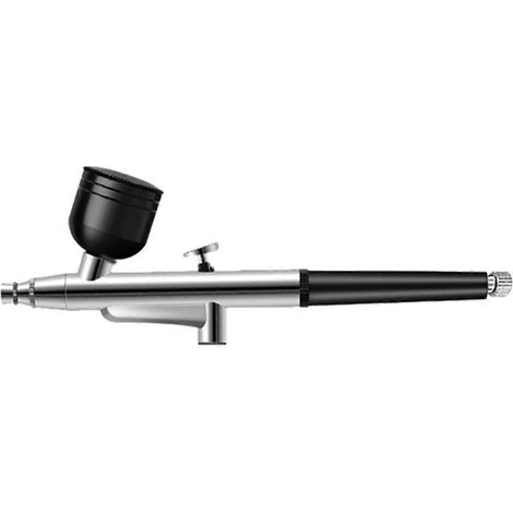 Aérographe portable à simple action, buses de 0,3 mm, stylo aérographe pour maquettes, gâteaux, ongles, peinture automobile, maquillage, jet d'encre noir (1/4)