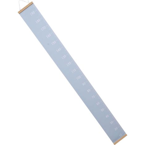 Toise pour Garçon et Filles en Toile et Bois, Décoration Murale Bleue (1/5)