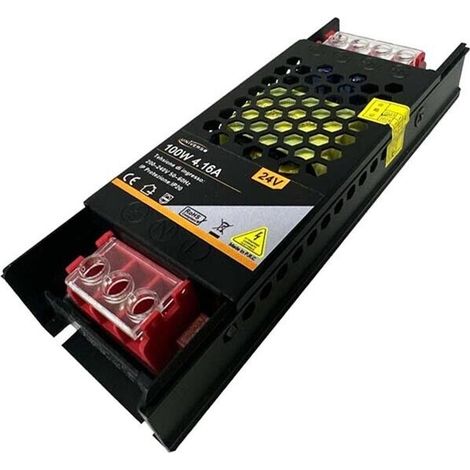 Alimentatore 100 W 24 V Trasformatore Stabilizzato Modello Slim Switch 4.16a