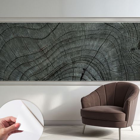 Selbstklebend Tapete - abwaschbar - Arbeitszimmer - Esszimmer- Top Qualität Maserungsmuster 250x104 cm (1/5)