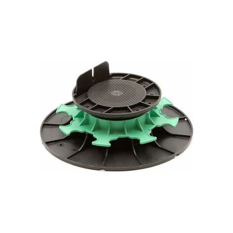 Sud Bois – Plots réglables à vérin pour lambourdes terrasse bois – Hauteur 50/80mm – Polypropylène renforcé – Charge jusqu'à 1000 kg (1/2)