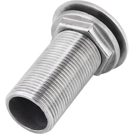 Raccord fileté de vidange pour tuyau marin cannelé en acier inoxydable 316 de 1 pouce (1/5)