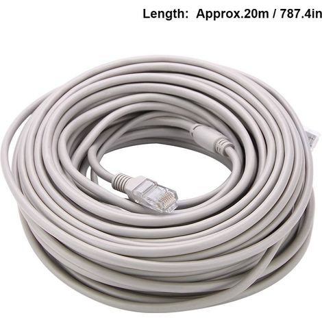 Câble de vidéosurveillance Ethernet RJ45 – Alimentation DC 5M/10M/15M/20M – Compatible caméras IP et systèmes NVR 10Mbps/100Mbps - 10Mbps100Mbps (1/5)