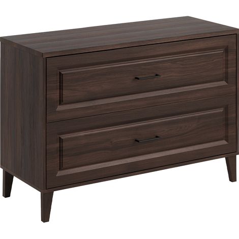 Waschtischunterschrank 120cm Moka mit 2 Schubladen, Holzoptik (1/5)