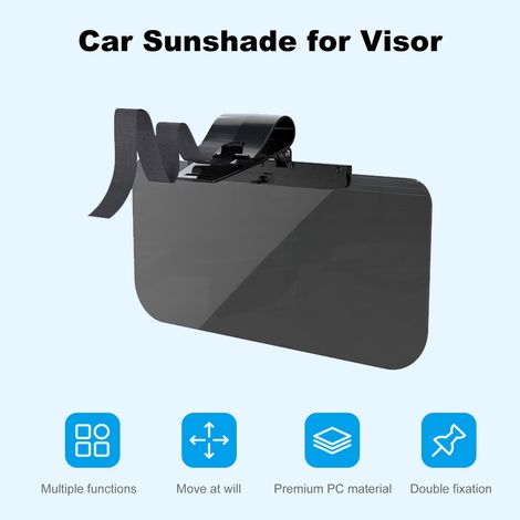 Visiera parasole antiabbagliamento per auto, prevenzione dell'abbagliamento, occhiali da sole UV per auto, visiera parasole per auto.