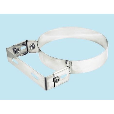 Collare per fissaggio tubi regolabile in acciaio INOX - 8cm (1/4)