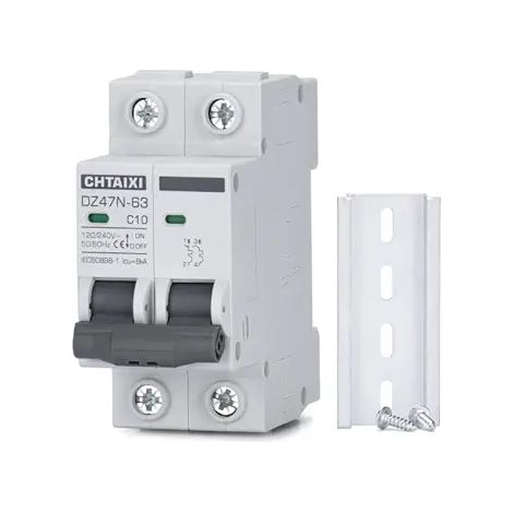 Disjoncteur miniature FXBN-63 1P 10 A pour rail DIN, protection électrique modulaire contre surcharge et court-circuit, interrupteur automatique pour tableau domestique (1/3)
