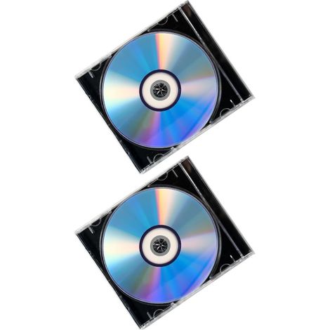 Disques CD-r Vierges Imprimables, 2 Ensembles, Plastique, Boîte  Support Enregistrable pour Musique, Données et Vidéo, Compatibilité, pour Graveurs Dvd/cd et Caméscopes (1/5)