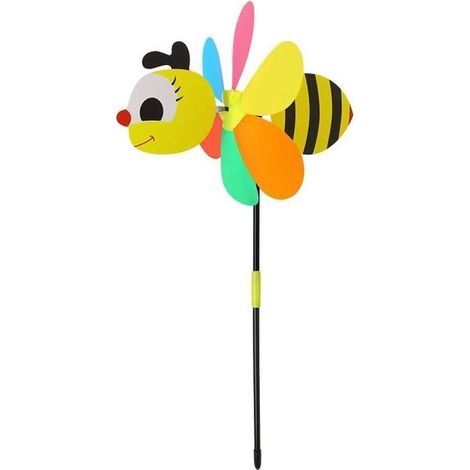 Moulin à vent jouet pour enfants 3D - Abeille - Multicolore (1/4)
