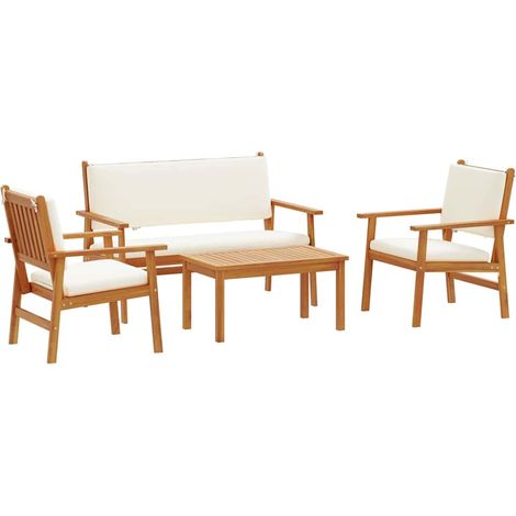 4 pcs Ensemble de canapé de jardin，Canapé d'extérieur，Sofa de jardin Marron 75 x 45 x 38cm CFW723866