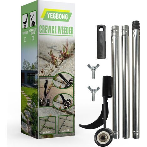 Weed Puller Tool with Wheels, Standing Weeding Tools for Yard, Patio, Yard, Lawn, Sidewalk, Driveways (1/4)