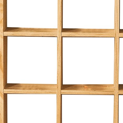 Retro-Aufbewahrungsbox aus Holz im nordischen Stil für Spielfiguren, ideal für Büro, Schlafzimmer oder Spielzeugsammlung. Handgefertigt, naturbelassene Holzfarbe, ohne Rückwand. (1/5)