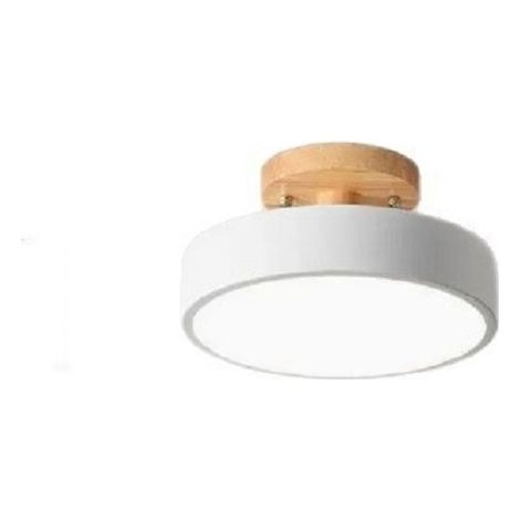 Plafonniers blanc moderne led luminaire en bois 18x10cm lumière chaude (1/4)